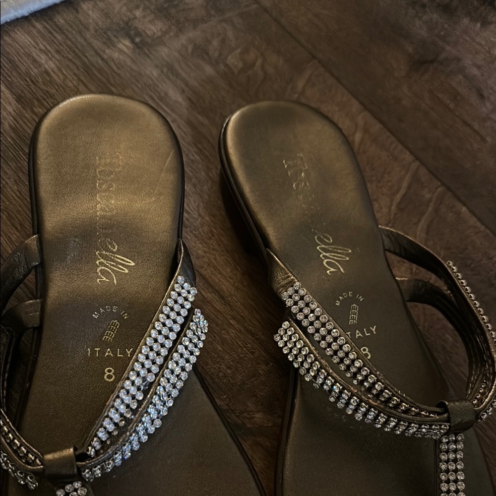Elegant Women's Sandals With Rhinestones - Picture 3 of 6